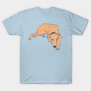 Orange lurcher dog T-Shirt